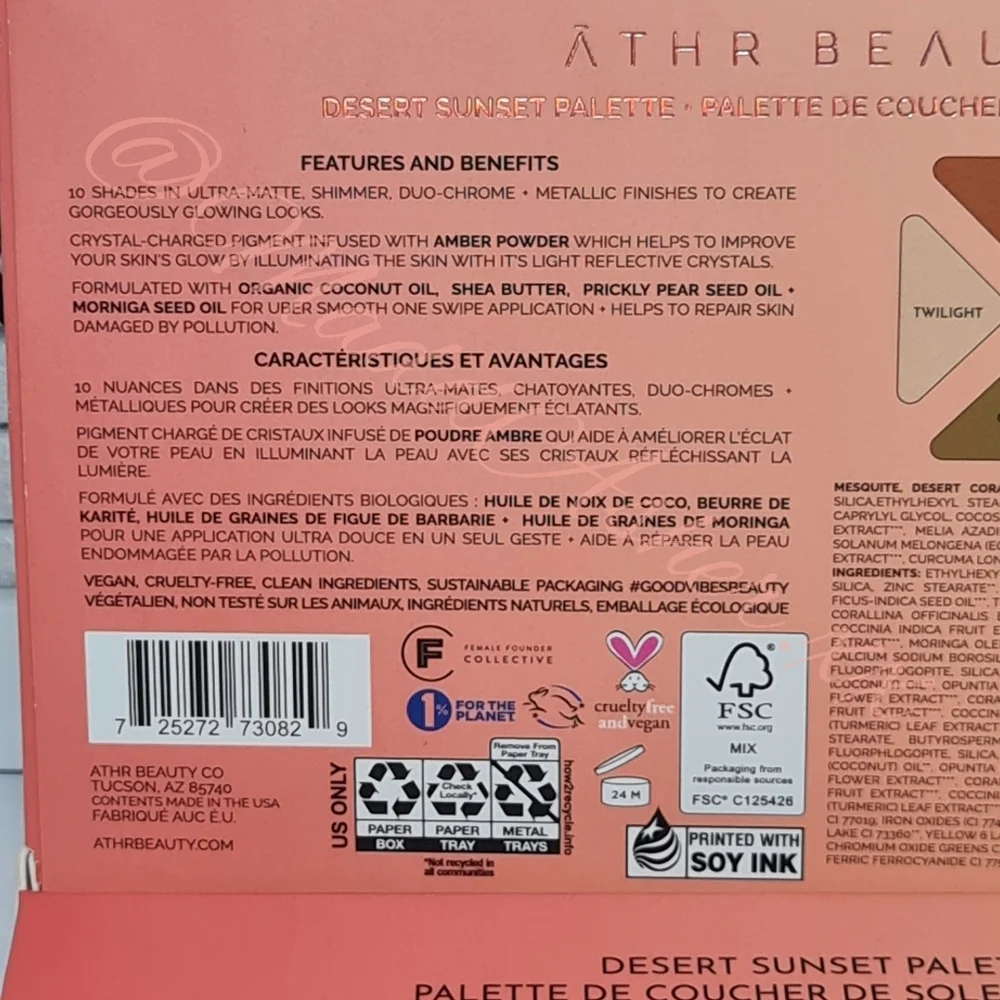 Athr Beauty: Desert Sunset Palette BNIB
